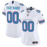 Women's Tennessee Titans Active Player Custom White 2026 F.U.S.E. Vapor Limited Stitched Football Jersey Women's Tennessee Titans Active Player Custom White 2026 F.U.S.E. Vapor Limited Stitched Football Jersey
