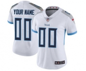 Women's Tennessee Titans Customized White Road Jersey