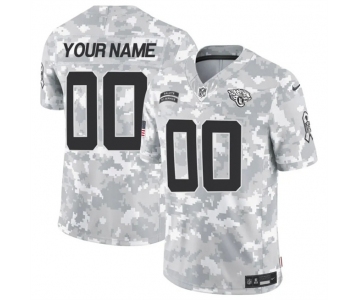 Men's Jacksonville Jaguars Active Player Custom 2024 F.U.S.E Arctic Camo Salute To Service Limited Stitched Football Jersey