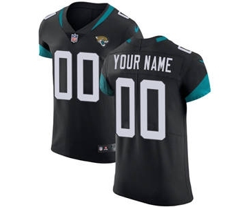 Men's Jacksonville Jaguars Customized Black Team Color Vapor Untouchable Custom Elite Football Jersey