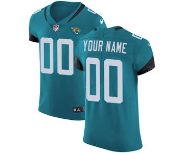 Men's Jacksonville Jaguars Customized Teal Green Alternate Vapor Untouchable Custom Elite Football Jersey