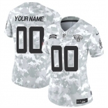Women's Jacksonville Jaguars Active Player Custom 2024 F.U.S.E Arctic Camo Salute To Service Limited Stitched Football Jerse
