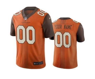 Men's Browns Customized Vapor Limited City Edition Brown Jersey