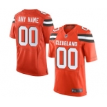 Men's Cleveland Browns Customized Orange Alternate Custom Elite Football Jersey