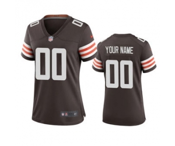 Women's Browns Brown Custom 2020 New Football Jersey