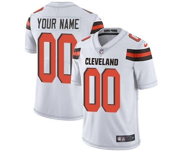 Youth Cleveland Browns Customized White Custom Football Jersey