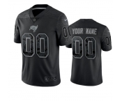 Men's Tampa Bay Buccaneers Active Player Custom Black Reflective Limited Stitched Jersey