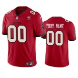 Men's Tampa Bay Buccaneers Active Player Custom Red 2025 50th Anniversary Patch Vapor Limited Football Stitched Jersey