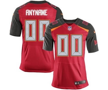 Men's Tampa Bay Buccaneers Customized Red Team Color Custom Elite Football Jersey