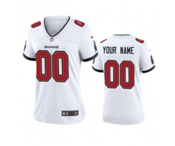 Women's Buccaneers White Custom 2020 New Football Game Jersey
