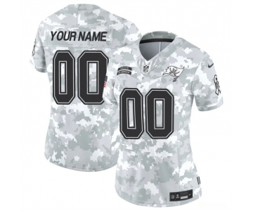 Women's Tampa Bay Buccaneers Active Player Custom 2024 F.U.S.E Arctic Camo Salute To Service Limited Stitched Football Jersey