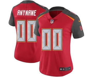 Women's Tampa Bay Buccaneers Customized Red Home Jersey