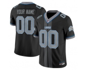 Men's Detroit Lions Customized Black 2025 F.U.S.E. 'Motor City Racing Edition' Vapor Limited Stitched Jersey