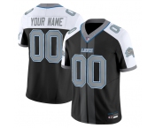Men's Detroit Lions Customized Black Alternate 2025 F.U.S.E. 'Motor City Racing Edition' Vapor Limited Stitched Jersey