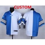 Men's Nike Detroit Lions Custom Light Blue White Two Tone Elite Jersey