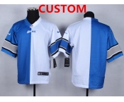 Men's Nike Detroit Lions Custom Light Blue White Two Tone Elite Jersey