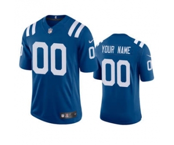 Men's Colts Custom Royal 2020 Football Stitched Vapor Limited Jersey