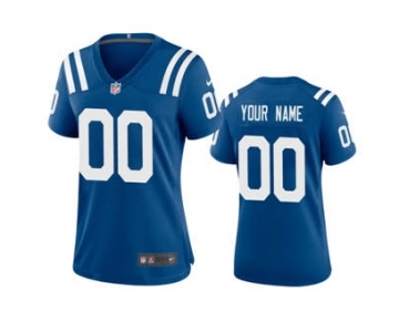 Women's Colts Royal Custom 2020 New Football Game Jersey