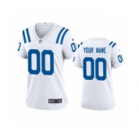 Women's Colts White Custom 2020 New Football Game Jersey