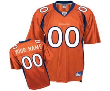 Denver Broncos Customized Jerseys Orange