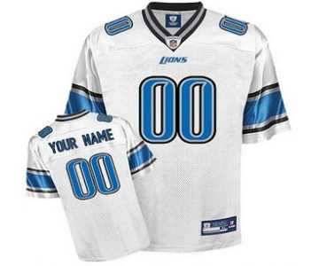 Detroit Lions Customized Jerseys White Jersey