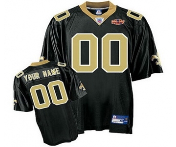New Orleans Saints Super Bowl XLIV Customized Jerseys black
