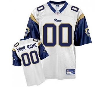 St Louis Rams Customized Jerseys white