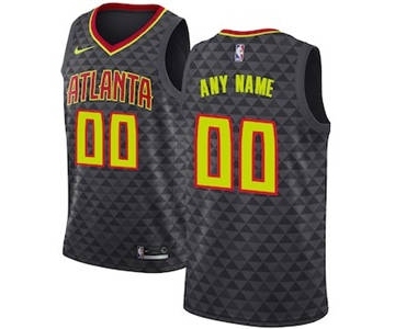 Atlanta Hawks Black Swingman Custom Basketball Jersey - Icon Edition