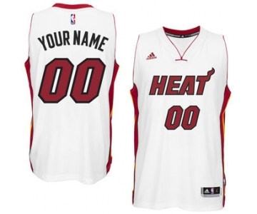 Mens Miami Heat White Custom Swingman Home Jersey