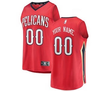 Men's New Orleans Pelicans Red Custom Basketball Jersey - Statement Edition