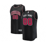 Youth Chicago Bulls Black Custom Basketball Jersey - Statement Edition