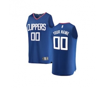 Youth LA Clippers Royal Custom Basketball Jersey - Icon Edition