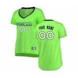 Women's Minnesota Timberwolves Green Custom Basketball Jersey