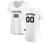 Women's San Antonio Spurs White Custom Basketball Jersey - Association Edition