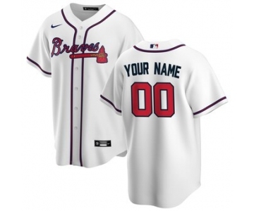 Men's Atlanta Braves Home 2020 Baseball Custom Cool Base Jersey - White