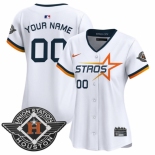 Women's Houston Astros Active Player Custom White 2025 City Connect Limited Stitched Baseball Jersey