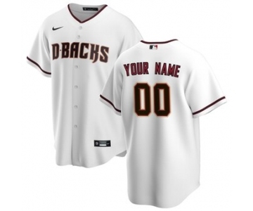 Men's Arizona Diamondbacks Home 2020 Baseball Custom Cool Base Jersey - White