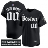 Men's Boston Red Sox ACTIVE PLAYER Custom Black 'Retro Newspaper Edition' Vapor Premier Limited Stitched Baseball Jersey Men's Boston Red Sox ACTIVE PLAYER Custom Black 'Retro Newspaper Edition' Vapor Premier Limited Stitched Baseball Jersey