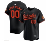 Men Baltimore Orioles Nike Black Alternate Limited Custom Jersey
