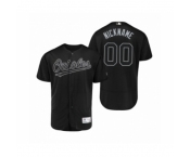 Men's Baltimore Orioles Custom Black 2019 Players Weekend Nickname Authentic Jersey