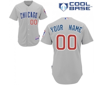 Chicago Cubs Personalized custom Grey Jersey