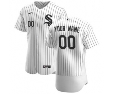 Men's Chicago White Sox Custom White Home 2020 Authentic Player Baseball Jersey
