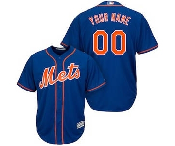 Men's New York Mets Customized Royal Cool Base Custom Baseball Baseball Jersey