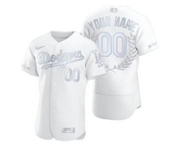 Men's Los Angeles Dodgers Custom Platinum Baseball MVP Limited Player Edition Jersey