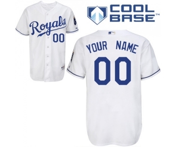 Kansas City Royals Personalized custom White Cool Base Jersey