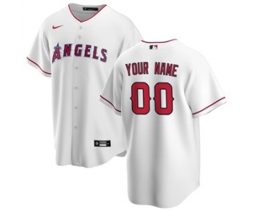 Men's Los Angeles Angels Home 2020 Baseball Custom Cool Base Jersey - White