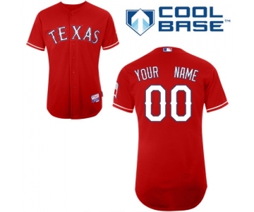 Texas Rangers Personalized Custom red Baseball Jersey