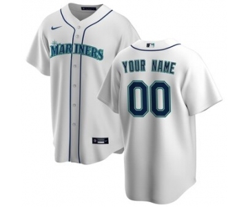 Men's Seattle Mariners Home 2020 Baseball Custom Cool Base Jersey - White