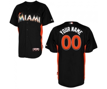 Miami Marlins Personalized custom black Jersey