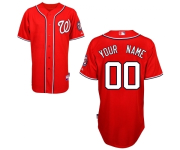 Washington Nationals Personalized Custom red Baseball Jersey